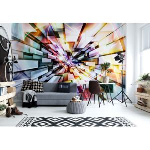Fototapeta GLIX - 3D Abstract Multicoloured + lepidlo ZADARMO Vliesová tapeta - 312x219 cm
