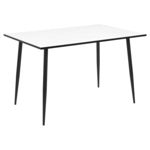 Hector Jedálenský stôl 120X80 cm Sonia biely/čierny