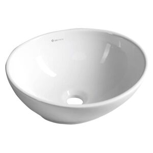 Aqualine Keramika - Umývadlo na dosku 400 mm × 145 mm × 340 mm, biela 35381