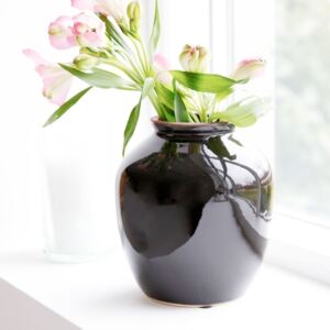 HOUSE DOCTOR Sada 4 ks − Čierna váza Shina strednej