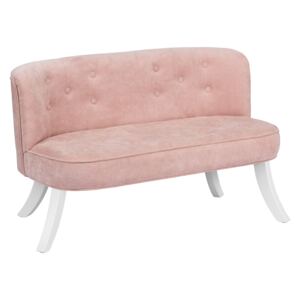 ArtSB Pohovka Velvet - Dusty Pink Prevedenie: Pohovka s bielymi 25 cm nohami
