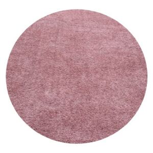 Ayyildiz koberce Kusový koberec Ancona shaggy 9000 rose kruh - 200x200 kruh cm