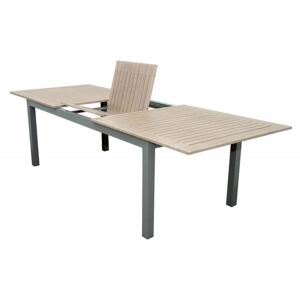 Hliníkový stôl rozkladací BIANCA 220/280x100 cm