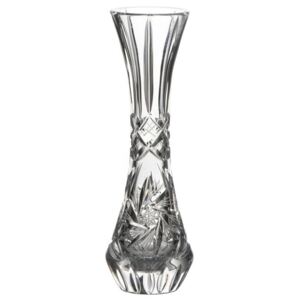 Krištáľová váza Pinwheel, farba číry krištáľ, výška 230 mm
