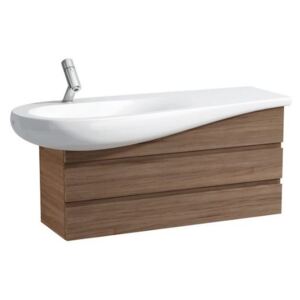 Kúpeľňová skrinka pod umývadlo Laufen Alessi Dot 99,4x32x48,5 cm v prevedení noce Canaletto H4245200976301
