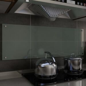 Kuchynská zástena, biela 120x40 cm, tvrdené sklo