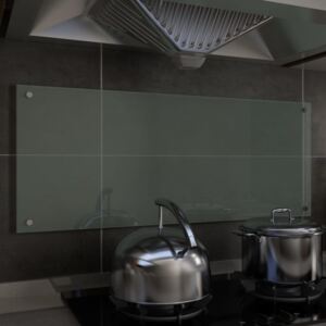 Kuchynská zástena, biela 100x40 cm, tvrdené sklo