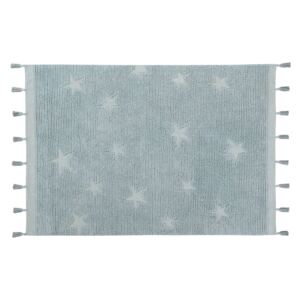 Detský modrý koberec Hippi Stars Blue