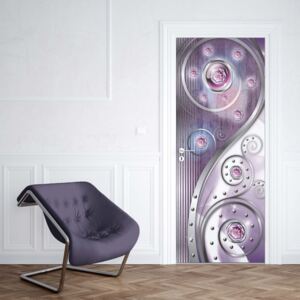 GLIX Fototapeta na dvere - 3D Ornamental Design Purple