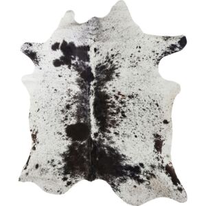 Hnedo-čierny koberec z hovädzej kože Kare Design Hide