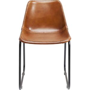 Vintage stolička hnedá koža
