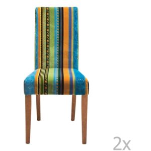 Sada 2 jedálenských stoličiek s podnožou z bukového dreva Kare Design Irish