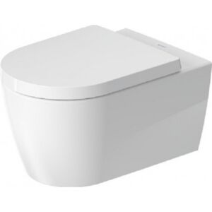 DURAVIT Me by Starck 37 x 57 cm závesná WC misa Rimless HygieneFlush, Durafix, biela s glazúrou Hygiene Glaze 2579092000