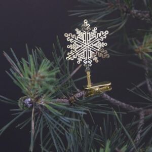 Vianočná ozdoba na klipse Snowflake (kód JESEN2020 na -20 %)