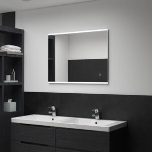 Kúpeľňové LED nástenné zrkadlo s dotykovým snímačom 80x60 cm