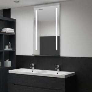 Kúpeľňové LED nástenné zrkadlo s poličkou 60x100 cm
