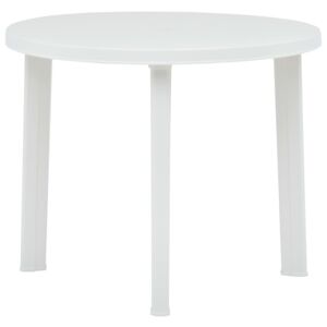 Záhradný stôl biely 89 cm plastový