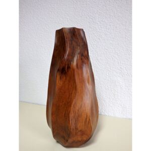 Váza SONG II, 31 cm, exotické drevo, ručná práca