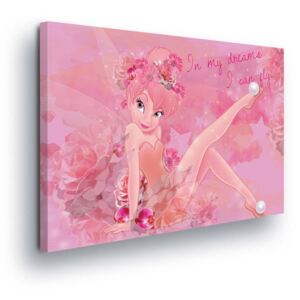 Obraz na plátne - Pink Disney Decoration with the Fairies 60x40 cm