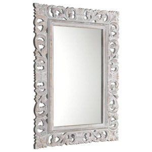 Sapho Scule - Zrkadlo v ráme, 70 cmx100 cm, biela IN171