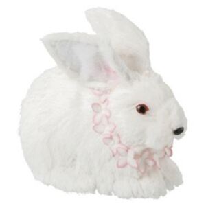 Zajac biely 3ks set dekorácia textilná TOUCH OF PINK