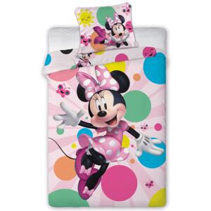 Bavlnené obliečky - Minnie Mouse Farebný svet - 140x200 + 70x90