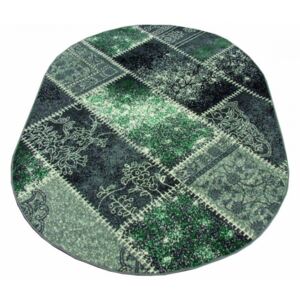 Kusový koberec PP Mirela zelený ovál, Velikosti 140x190cm