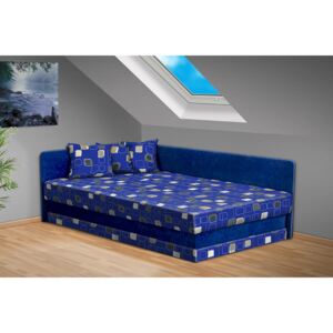 Nabytekmorava Čalúnená posteľ Robin 120x200 cm farba čalounění: modrá