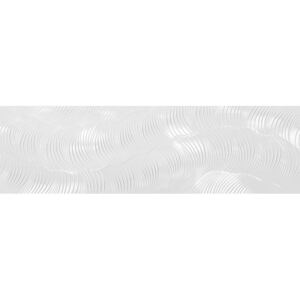 Obklad biely lesklý, 3D vzor 29,75x99,55cm GLACIAR WHITE ATOMIC