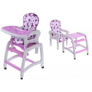 NE Jedálenský stolček a stolička Eco Toys 2v1 - viac farieb Farba: Fialová