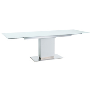 Jedálenský stôl PANORAMA, 76x90x160-240, biela