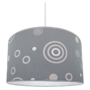 Lampdar Luster 1xE27/60W/230V krúžky šedá SA0689 + záruka 5 rokov zadarmo