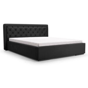 ArtIdz Čalúnená manželská posteľ Danielle 160 x 200 cm Farba: Čierna