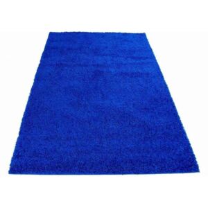 Kusový koberec Shaggy vlas 50 mm tmavo modrý, Velikosti 60x100cm
