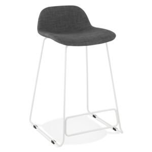Tmavosivá barová stolička s bielymi nohami Kokoon Vancouver mini, výška sedadla 66 cm