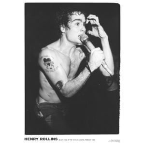 Plagát, Obraz - Black Flag - Henry Rollins ’81, (59,4 x 84 cm)