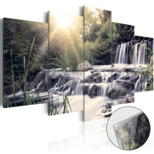 Obraz na skle Bimago - Waterfall of Dreams 100x50 cm