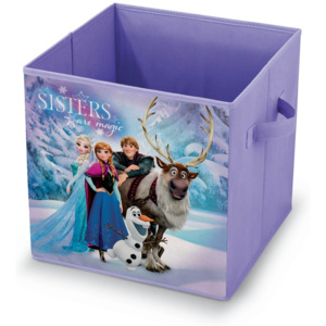 BonamiFialový úložný box na hračky Domopak Frozen, dĺžka 32 cm