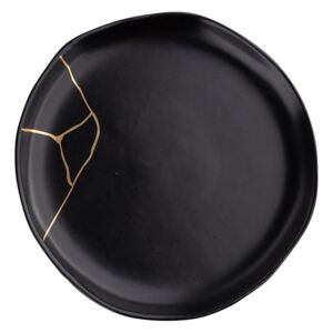 Čierny porcelánový tanier, 18 cm, Magnific