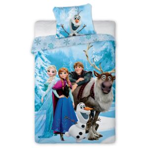 Detské obliečky Ľadové kráľovstvo - Frozen 10 140x200 70x90 cm 100% Bavlna Faro