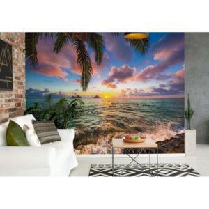 Fototapeta GLIX - Tropical Sea At Sunset + lepidlo ZADARMO Vliesová tapeta - 368x254 cm
