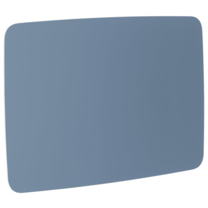 Sklenená magnetická tabuľa, zaoblené rohy, 1500x1000 mm, pastelová modrá