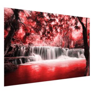 Fototapeta Vodopád v červenej džungli 200x135cm FT2552A_1AL