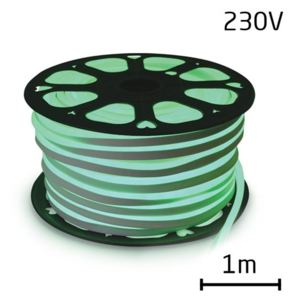 LED neon flexi hadica 230V 120LED/m 12W/m zelená (1m)