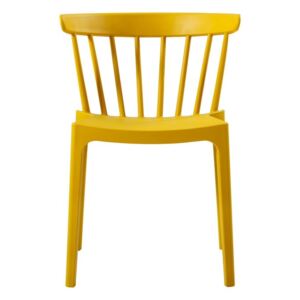 Žltá stolička vhodná do interiéru aj exteriéru WOOOD Bliss