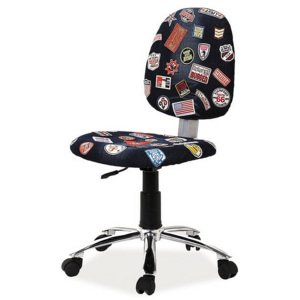 Kancelárska stolička ZUNER 1, 85-97x43x47x43-55, čierna