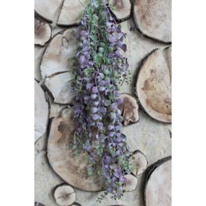 Fialovozelená umelá rastlina senecio 80cm
