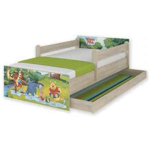 Začarovaný les a Macko Pu Disney detská posteľ Max XL 180x90
