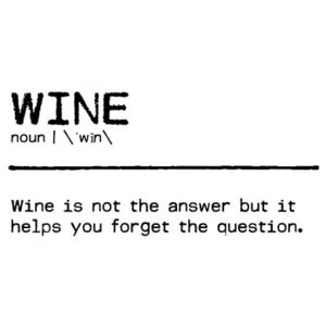 Ilustrácia Quote Wine Question, Orara Studio