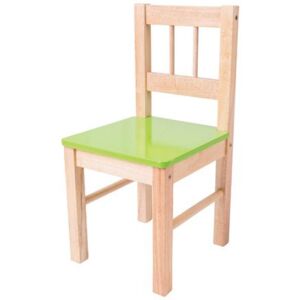 Bigjigs Drevená stolička pre deti (4 farby) Farba: Zelená